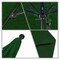 California Umbrella 9' Black Aluminum Market Patio Umbrella, Pacifica Hunter Green 194061335918 - alternate 2